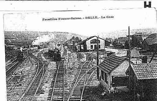 Ville de DELLE Carte postale ancienne